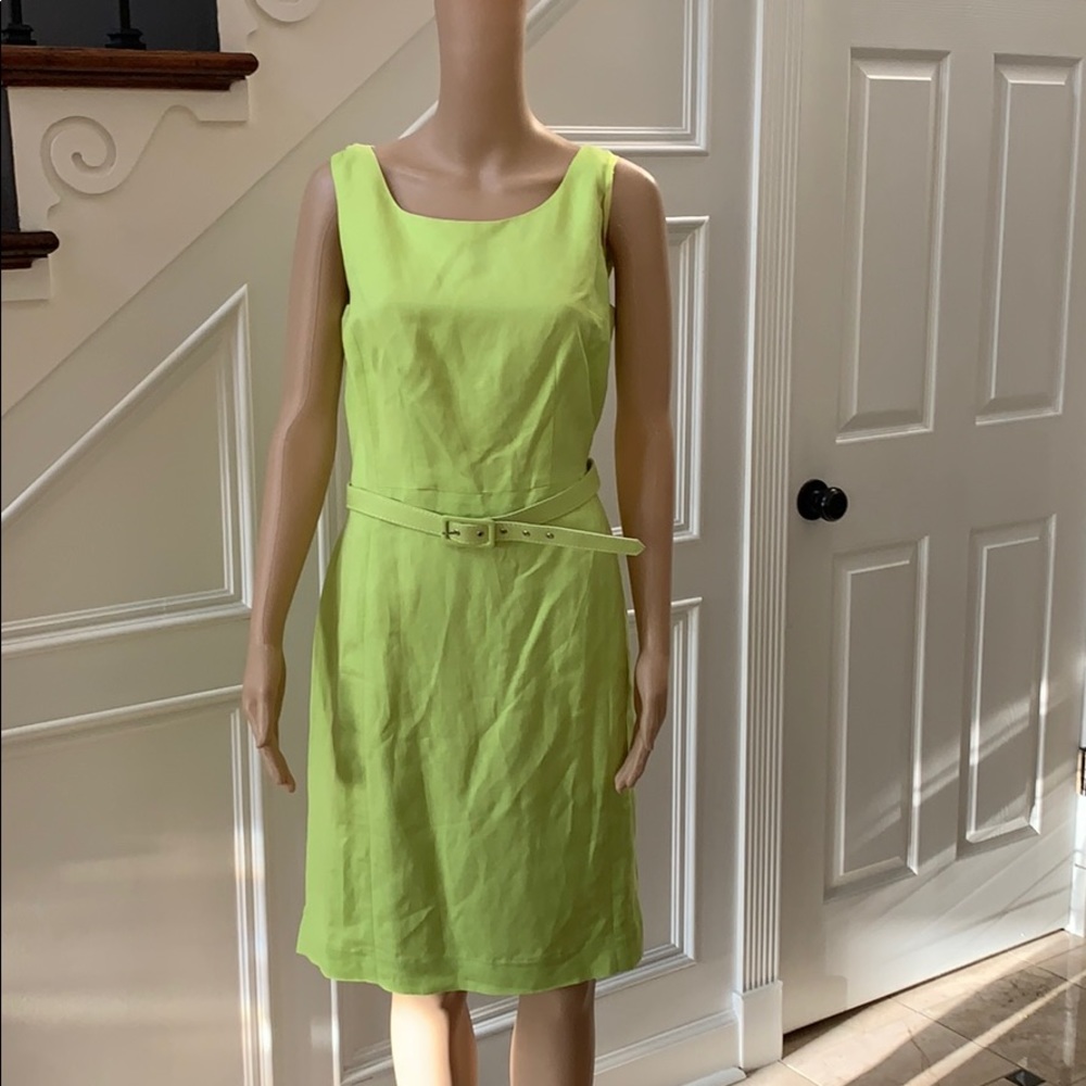 Elegant lime green dress any occasion dress